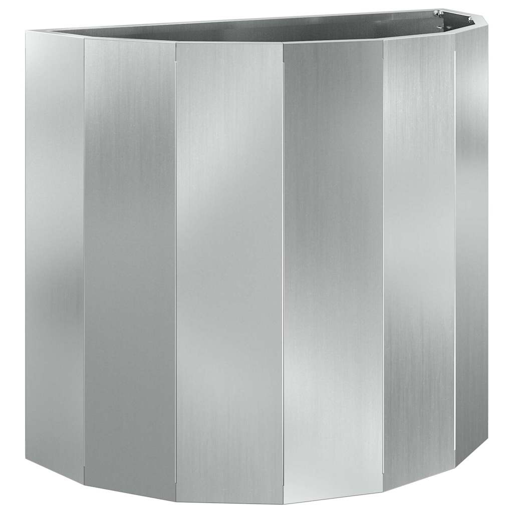 Vidaxl plantenbak zilver 60 x 30 x 50 cm gegalvaniseerd staal
