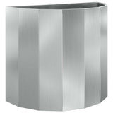 Vidaxl plantenbak zilver 60 x 30 x 50 cm gegalvaniseerd staal