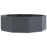 Vidaxl plantenbak antraciet 120 x 120 x 35 cm staal