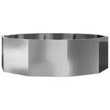 Vidaxl plantenbak zilver 120 x 120 x 35 cm gegalvaniseerd staal