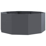 Vidaxl plantenbak antraciet 90 x 90 x 35 cm staal