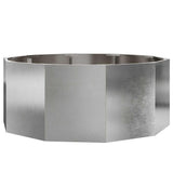Vidaxl plantenbak zilver 90 x 90 x 35 cm roestvrij staal