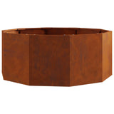 Vidaxl plantenbak roestig 90 x 90 x 35 cm cortenstaal