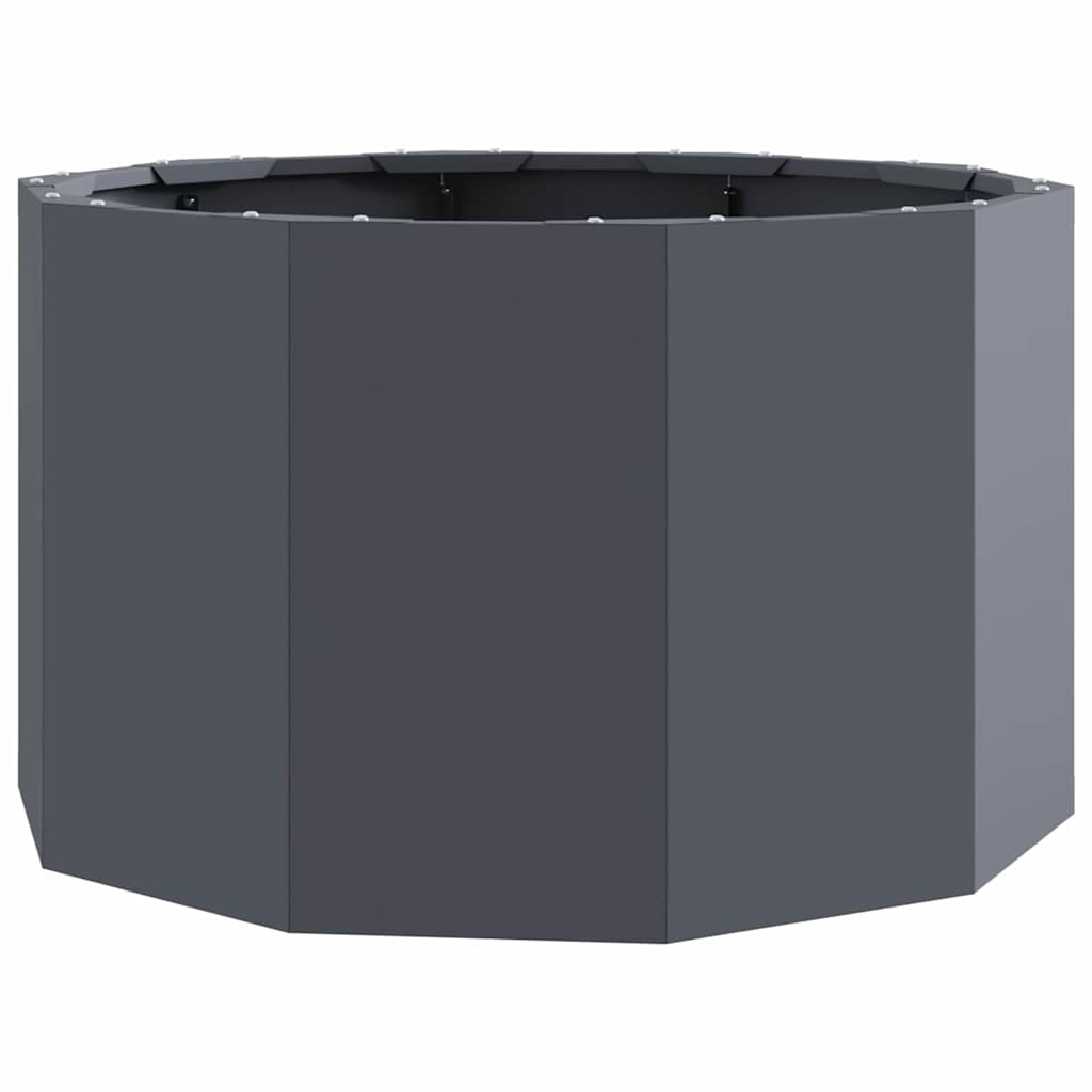 Vidaxl plantenbak antraciet 60 x 60 x 35 cm staal
