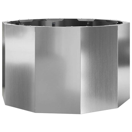 Vidaxl plantenbak zilver 60 x 60 x 35 cm gegalvaniseerd staal