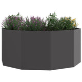 Vidaxl plantenbak zwart 120 x 120 x 50 cm staal