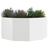 Vidaxl plantenbak wit 120 x 120 x 50 cm staal