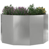 Vidaxl plantenbak zilver 90 x 90 x 50 cm gegalvaniseerd staal