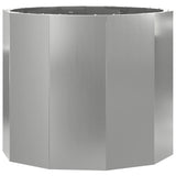 Vidaxl plantenbak zilver 60 x 60 x 50 cm gegalvaniseerd staal