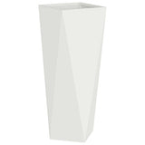 Vidaxl plantenbak wit 30 x 30 x 75 cm staal