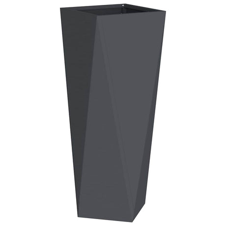Vidaxl plantenbak antraciet 30 x 30 x 75 cm staal