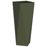 Vidaxl plantenbak olijf groen 30 x 30 x 75 cm staal
