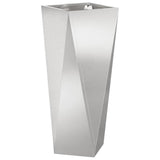 Vidaxl plantenbak zilver 30 x 30 x 75 cm roestvrij staal