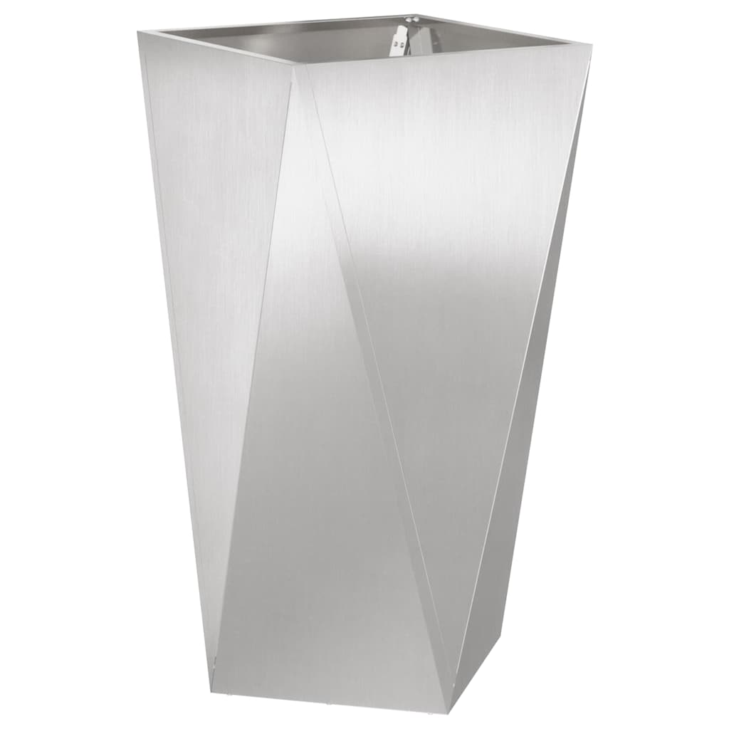 Vidaxl plantenbak zilver 40 x 40 x 75 cm roestvrij staal