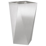 Vidaxl plantenbak zilver 40 x 40 x 75 cm roestvrij staal