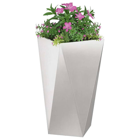 Vidaxl plantenbak zilver 40 x 40 x 75 cm roestvrij staal