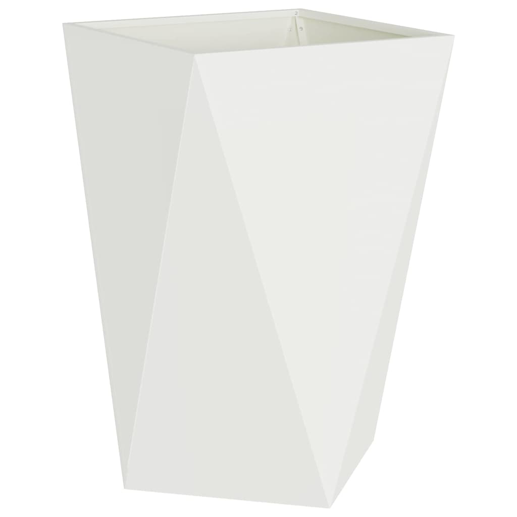 Vidaxl plantenbak wit 50 x 50 x 75 cm staal