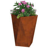 Vidaxl plantenbak roestig 50 x 50 x 75 cm cortenstaal
