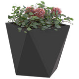 Vidaxl plantenbak zwart 30 x 30 x 30 cm staal