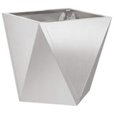 Vidaxl plantenbak zilver 30 x 30 x 30 cm roestvrij staal