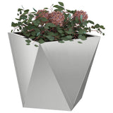 Vidaxl plantenbak 2 pcs zilver 30 x 30 x 30 cm gegalvaniseerd staal