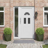 Vidaxl plantenbak 2 pcs olijf groen 40 x 40 x 40 cm staal