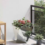 Vidaxl plantenbak zilver 40 x 40 x 40 cm gegalvaniseerd staal