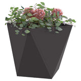 Vidaxl plantenbak zwart 50 x 50 x 50 cm staal