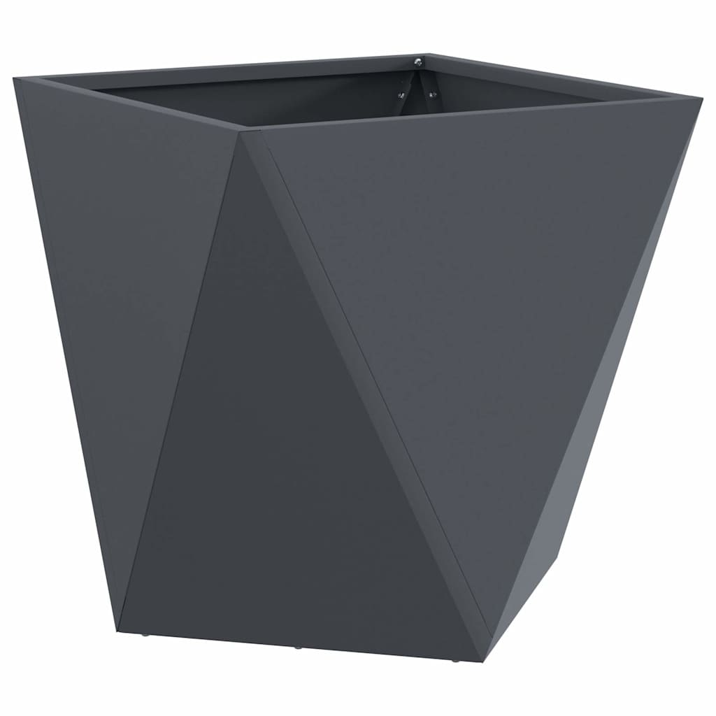 Vidaxl plantenbak antraciet 50 x 50 x 50 cm staal