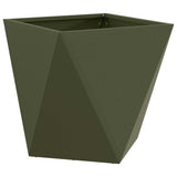 Vidaxl plantenbak olijf groen 50 x 50 x 50 cm staal