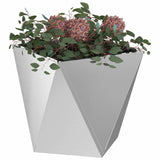 Vidaxl plantenbak zilver 50 x 50 x 50 cm gegalvaniseerd staal