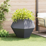 Vidaxl plantenbak antraciet 100 x 100 x 80 cm staal