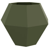 Vidaxl plantenbak olijf groen 100 x 100 x 80 cm staal
