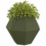 Vidaxl plantenbak olijf groen 100 x 100 x 80 cm staal