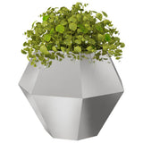 Vidaxl plantenbak 2 pcs zilver 100 x 100 x 80 cm roestvrij staal