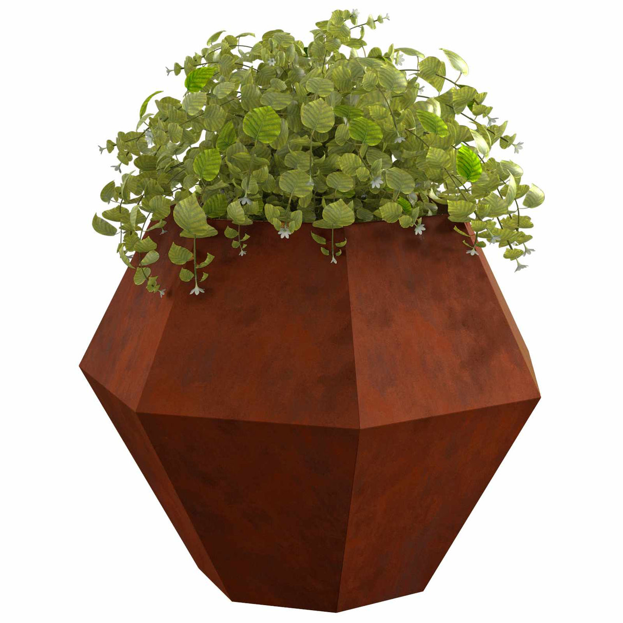 Vidaxl plantenbak roestig 100 x 100 x 80 cm cortenstaal