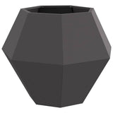 Vidaxl plantenbak zwart 75 x 75 x 60 cm staal