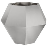 Vidaxl plantenbak zilver 75 x 75 x 60 cm roestvrij staal