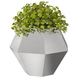Vidaxl plantenbak 2 pcs zilver 75 x 75 x 60 cm roestvrij staal