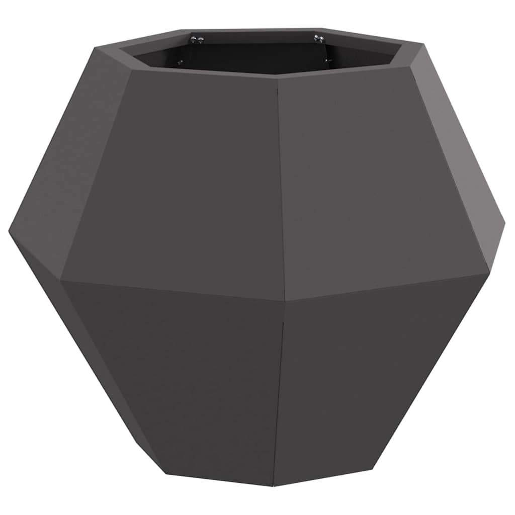 Vidaxl plantenbak zwart 50 x 50 x 40 cm staal