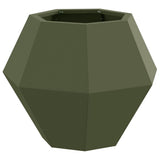 Vidaxl plantenbak olijf groen 50 x 50 x 40 cm staal