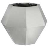 Vidaxl plantenbak zilver 50 x 50 x 40 cm gegalvaniseerd staal