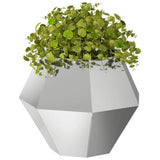 Vidaxl plantenbak zilver 50 x 50 x 40 cm gegalvaniseerd staal