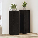 Vidaxl plantenstandaard 2 pcs zwart eiken 33 x 33 x 100 cm