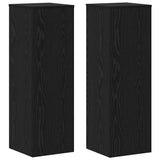 Vidaxl plantenstandaard 2 pcs zwart eiken 33 x 33 x 100 cm