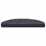 Vidaxl trapmatten zelfklevend 20 stuks 65x21x4 cm donkergrijs halfrond groot