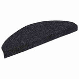 Vidaxl trapmatten zelfklevend 20 stuks 65x21x4 cm zwart halfrond groot