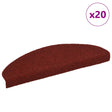 Vidaxl trapmatten zelfklevend 20 stuks 65x21x4 cm bordeaux rood