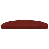 Vidaxl trapmatten zelfklevend 20 stuks 65x21x4 cm bordeaux rood halfrond groot