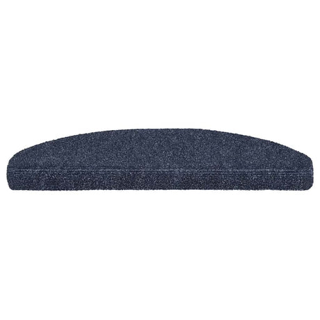 Vidaxl trapmatten zelfklevend 20 stuks 65x21x4 cm blauw halfrond groot